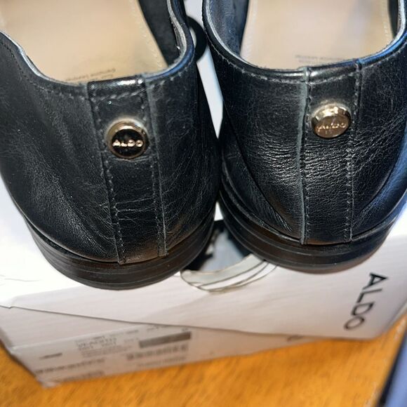 ALDO WOMEN’S VEADITH SLIP-ON BLACK LOAFER FLATS WITH BOX - Picture 4 of 9